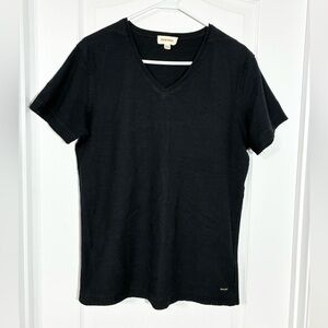 Diesel V-Neck Cotton Tee Black Men’s Medium